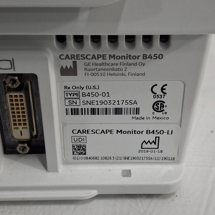 GE Healthcare GE Healthcare Carescape B450 Critical Care Patient Monitor Patient Monitors reLink Medical