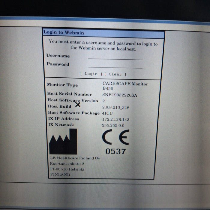 GE Healthcare GE Healthcare Carescape B450 Critical Care Patient Monitor Patient Monitors reLink Medical