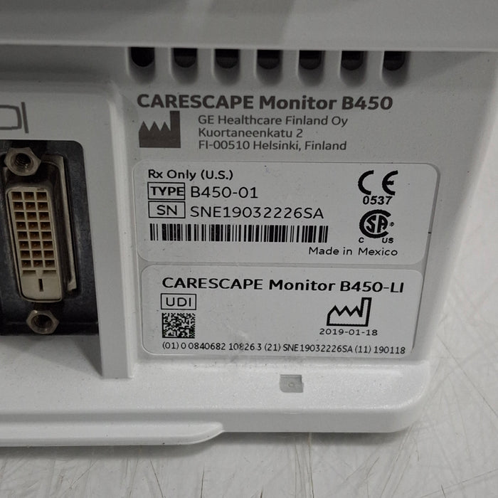 GE Healthcare GE Healthcare Carescape B450 Critical Care Patient Monitor Patient Monitors reLink Medical