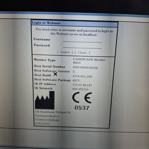 GE Healthcare GE Healthcare Carescape B450 Critical Care Patient Monitor Patient Monitors reLink Medical