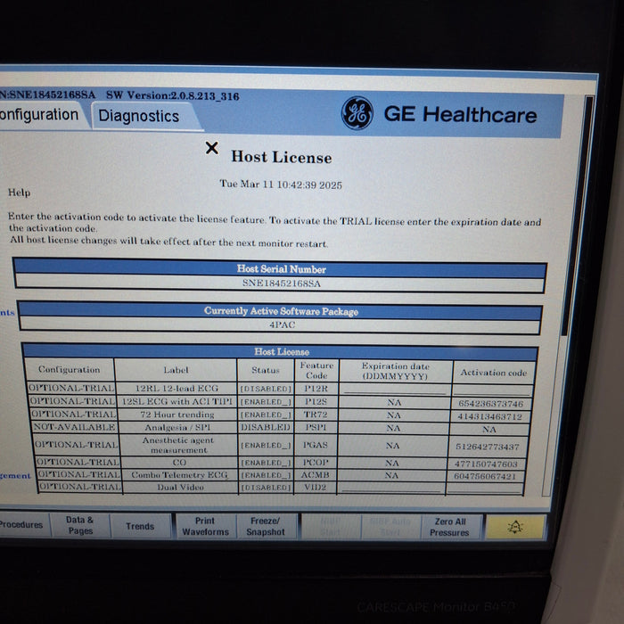 GE Healthcare GE Healthcare Carescape B450 Post Anesthesia Care Patient Monitor Patient Monitors reLink Medical
