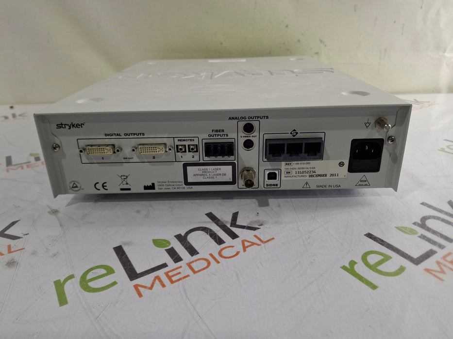 Stryker Stryker 1188HD Camera Control Unit Rigid Endoscopy reLink Medical