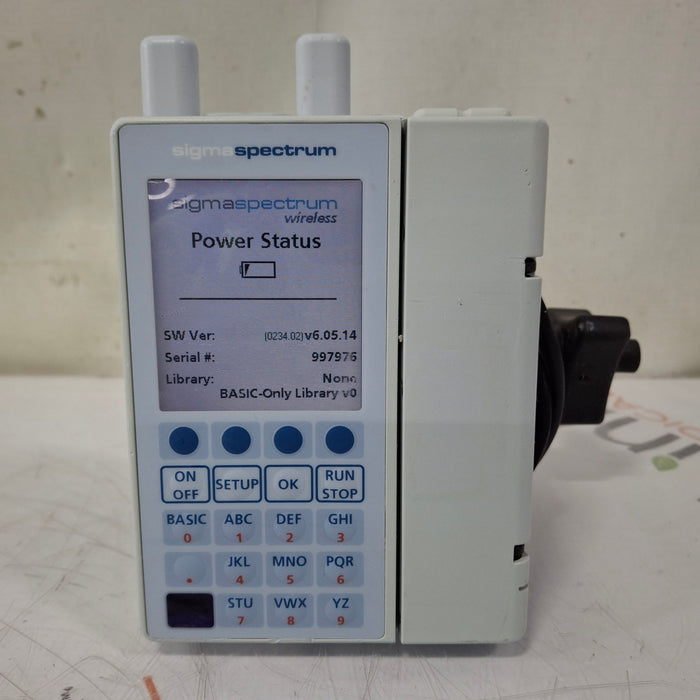 Baxter Baxter Sigma Spectrum 6.05.14 with A/B/G/N Battery Infusion Pump Infusion Pump reLink Medical