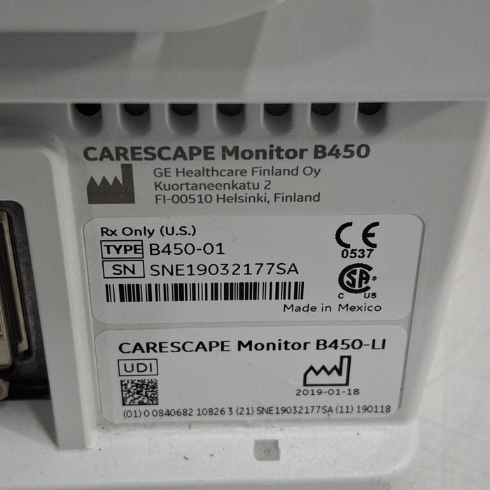 GE Healthcare GE Healthcare Carescape B450 Critical Care Patient Monitor Patient Monitors reLink Medical