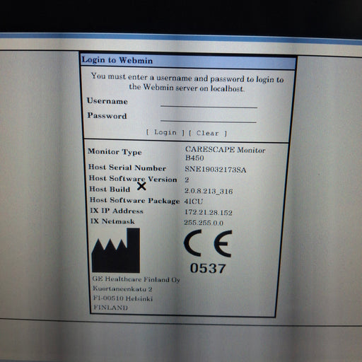 GE Healthcare GE Healthcare Carescape B450 Critical Care Patient Monitor Patient Monitors reLink Medical