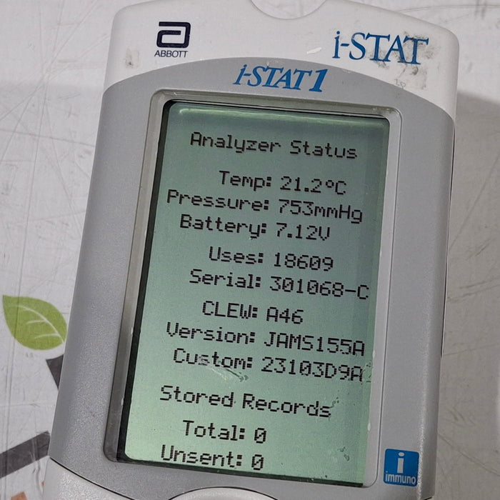 Abbott Abbott i-Stat 1 300G Wireless Blood Analyzer Clinical Lab reLink Medical