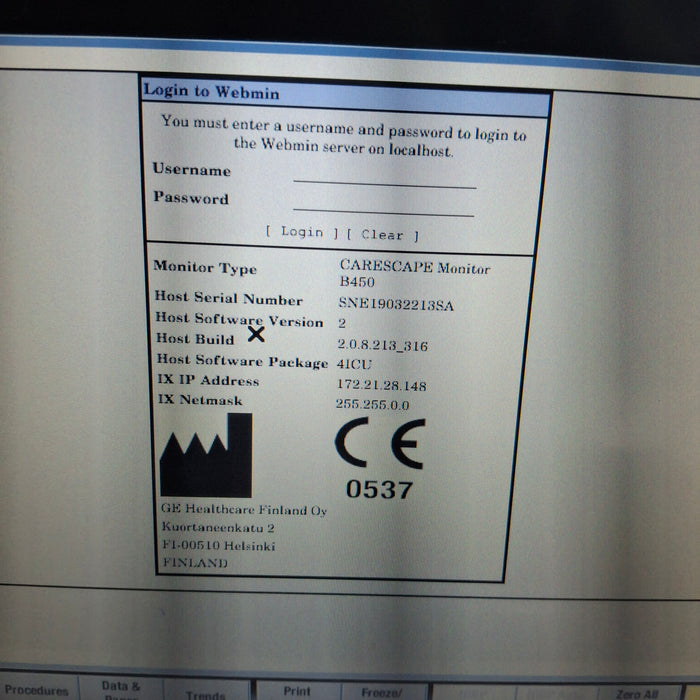GE Healthcare GE Healthcare Carescape B450 Critical Care Patient Monitor Patient Monitors reLink Medical