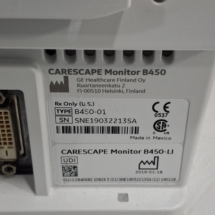GE Healthcare GE Healthcare Carescape B450 Critical Care Patient Monitor Patient Monitors reLink Medical