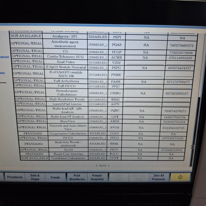 GE Healthcare Carescape B450 Post Anesthesia Care Patient Monitor