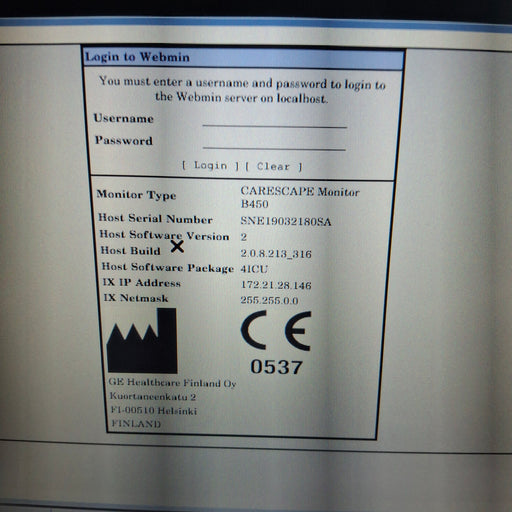 GE Healthcare GE Healthcare Carescape B450 Critical Care Patient Monitor Patient Monitors reLink Medical