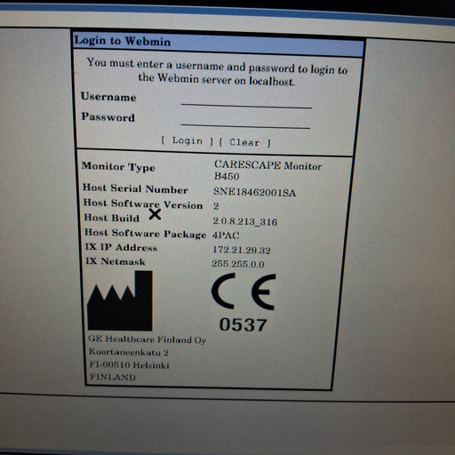 GE Healthcare GE Healthcare Carescape B450 Post Anesthesia Care Patient Monitor Patient Monitors reLink Medical