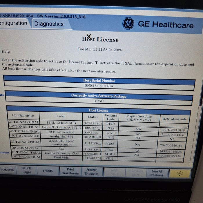 GE Healthcare GE Healthcare Carescape B450 Post Anesthesia Care Patient Monitor Patient Monitors reLink Medical
