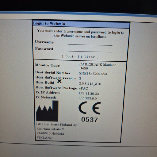 GE Healthcare GE Healthcare Carescape B450 Post Anesthesia Care Patient Monitor Patient Monitors reLink Medical