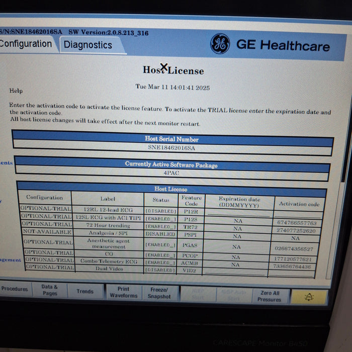 GE Healthcare GE Healthcare Carescape B450 Post Anesthesia Care Patient Monitor Patient Monitors reLink Medical