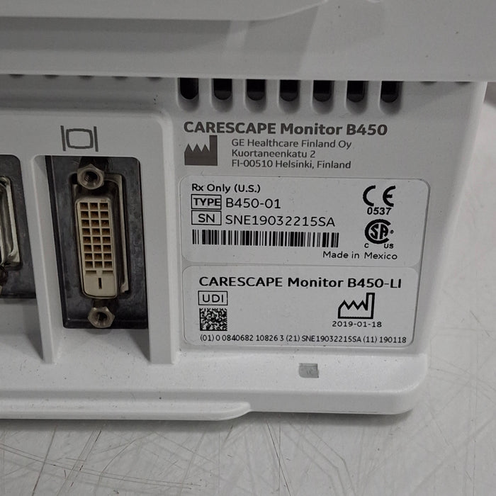 GE Healthcare GE Healthcare Carescape B450 Critical Care Patient Monitor Patient Monitors reLink Medical
