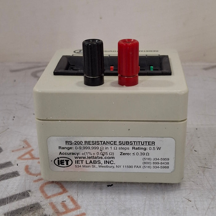 IET Labs Inc. IET Labs Inc. RS-200 Resistance Substituter Test Equipment reLink Medical