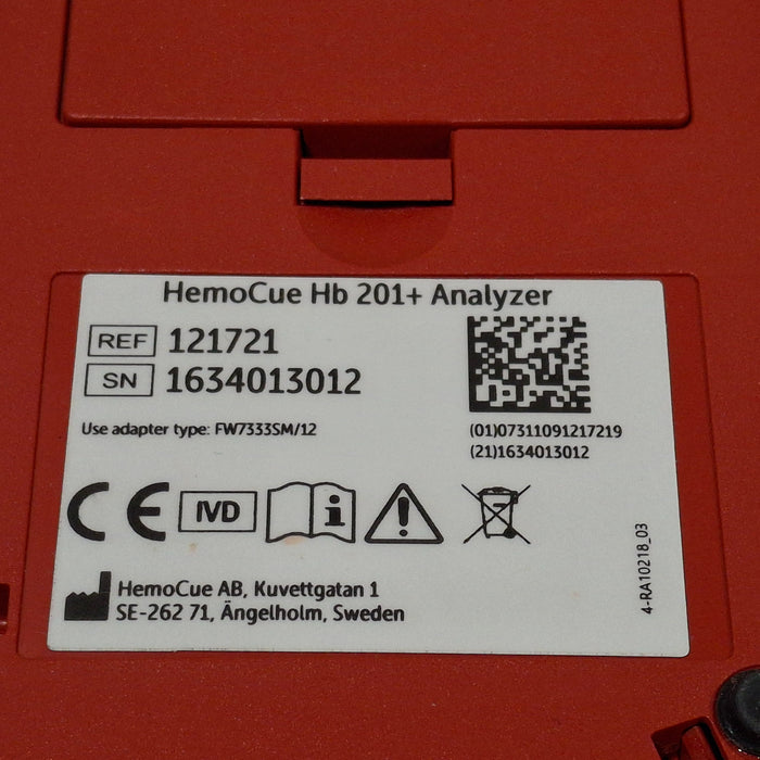 HemoCue HemoCue Hb 201+ Hemoglobin System Analyzer Clinical Lab reLink Medical