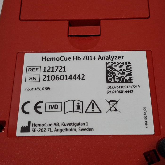 HemoCue HemoCue Hb 201+ Hemoglobin System Analyzer Clinical Lab reLink Medical