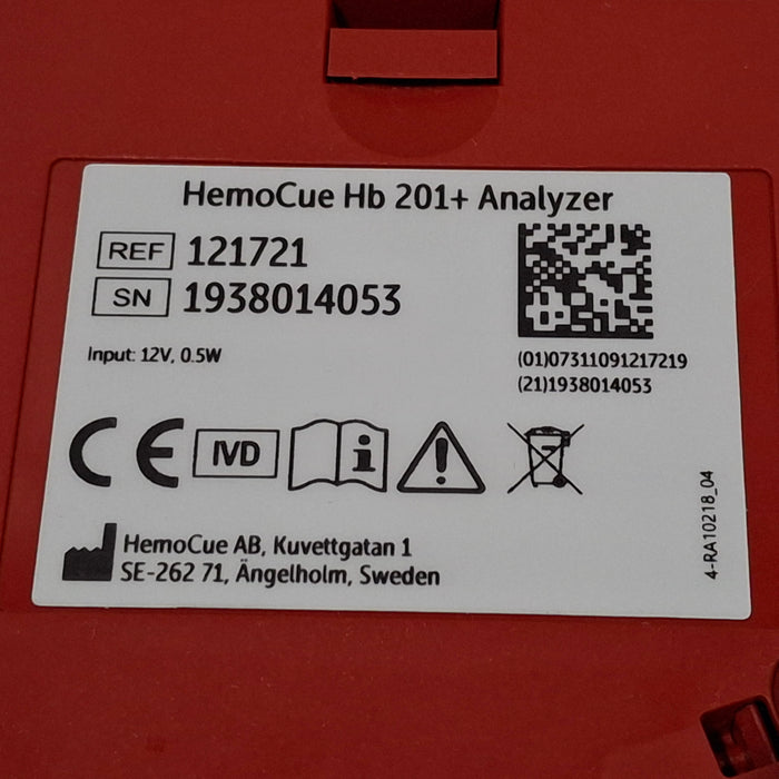 HemoCue HemoCue Hb 201+ Hemoglobin System Analyzer Clinical Lab reLink Medical