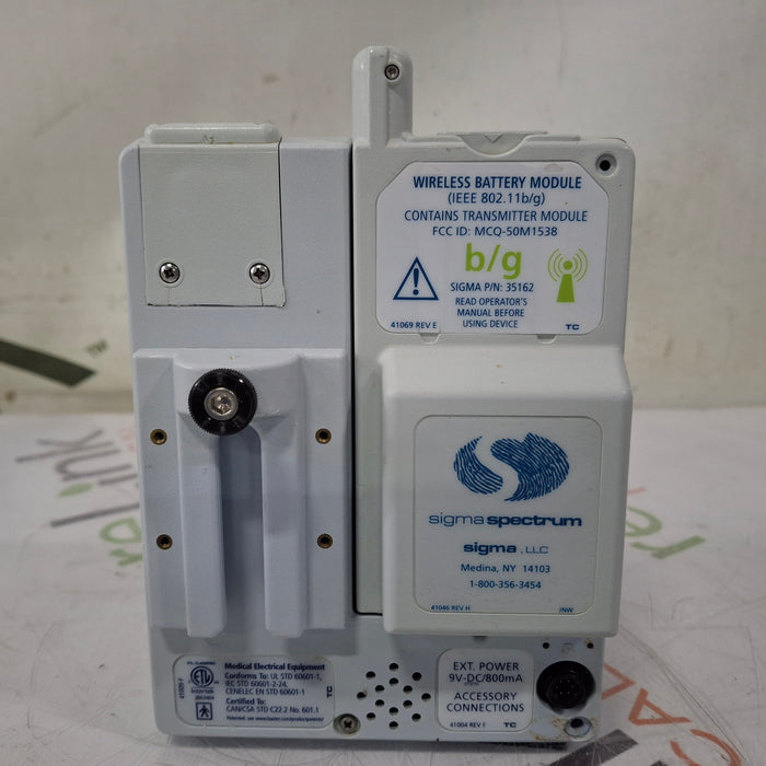 Baxter Sigma Spectrum 6.05.13 with B/G Battery Infusion Pump