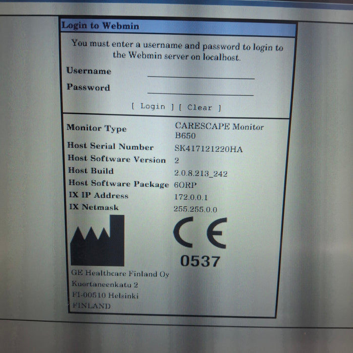 GE Healthcare GE Healthcare Carescape B650 Anesthesia Care Patient Monitor Patient Monitors reLink Medical