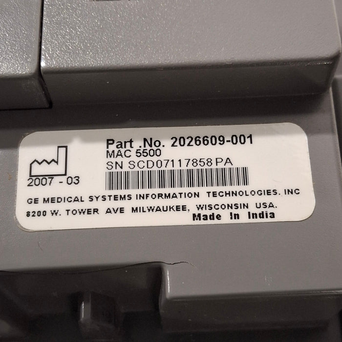 GE Healthcare GE Healthcare MAC 5500 HD ECG without CAM Module Cardiology reLink Medical