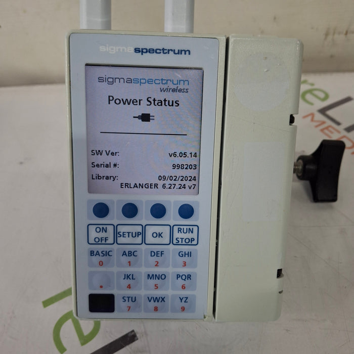 Baxter Sigma Spectrum w/ A/B/G/N Battery Infusion Pump