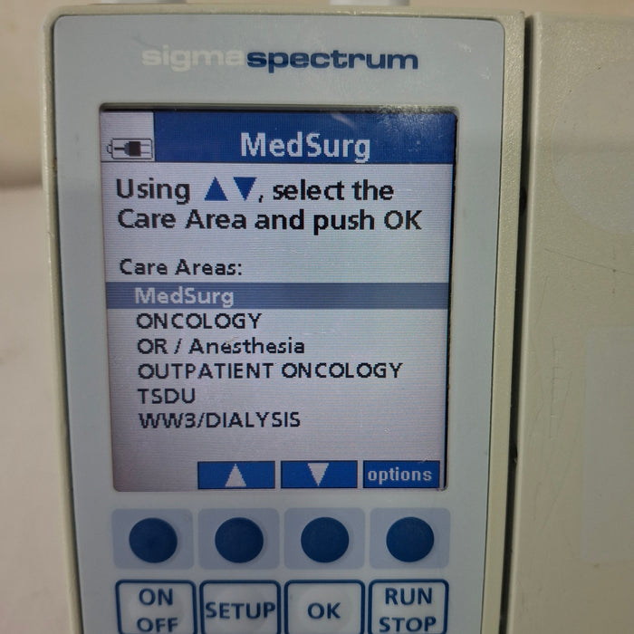 Baxter Sigma Spectrum w/ A/B/G/N Battery Infusion Pump