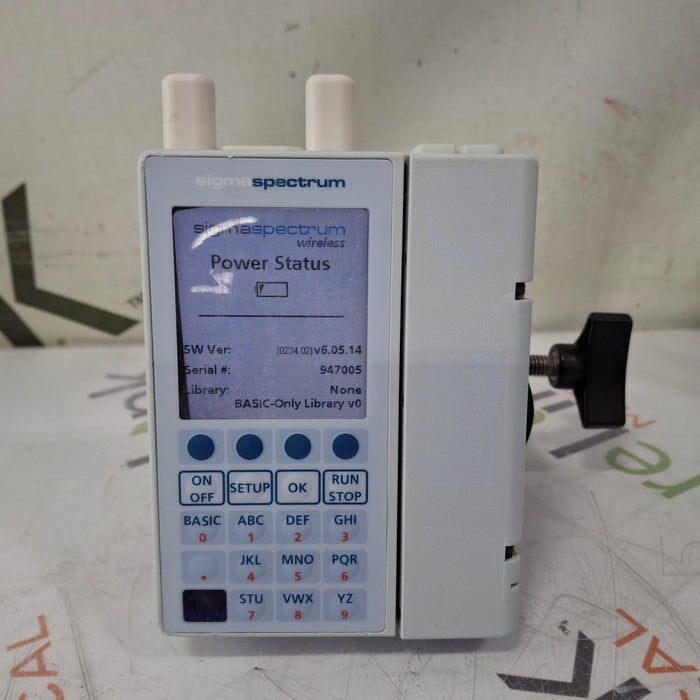 Baxter Baxter Sigma Spectrum 6.05.14 with A/B/G/N Battery Infusion Pump Infusion Pump reLink Medical