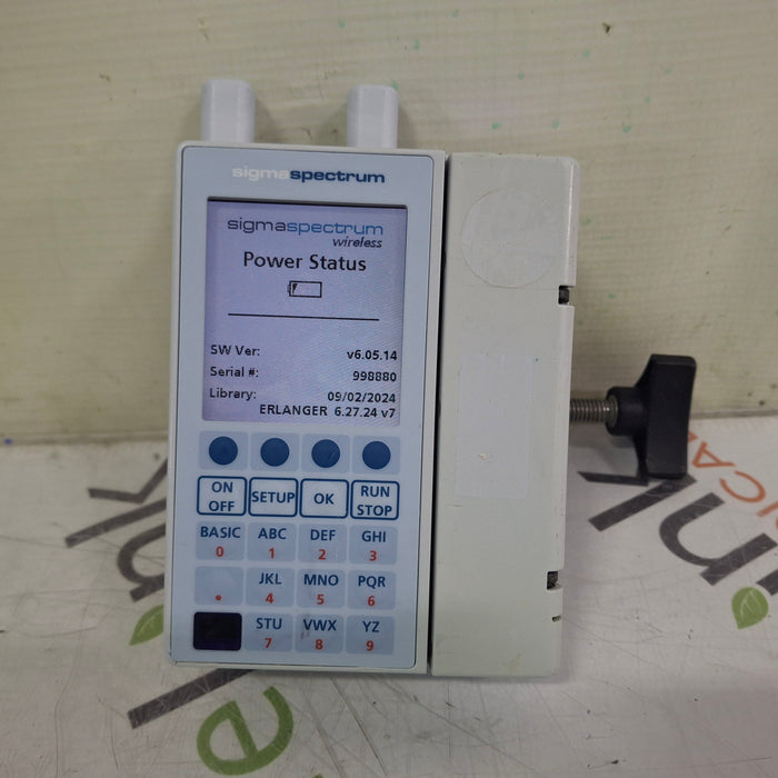 Baxter Baxter Sigma Spectrum 6.05.14 with A/B/G/N Battery Infusion Pump Infusion Pump reLink Medical
