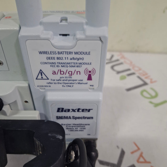 Baxter Baxter Sigma Spectrum 6.05.14 with A/B/G/N Battery Infusion Pump Infusion Pump reLink Medical