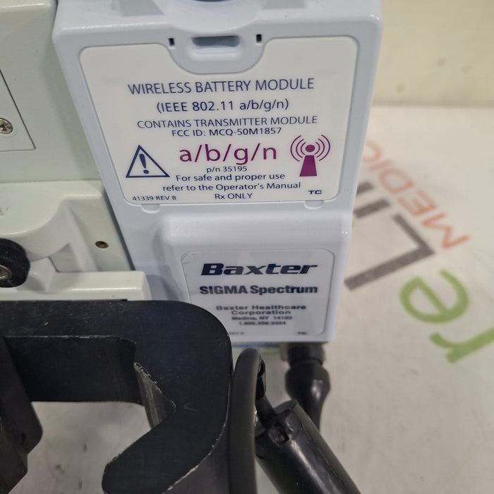 Baxter Baxter Sigma Spectrum 6.05.14 with A/B/G/N Battery Infusion Pump Infusion Pump reLink Medical