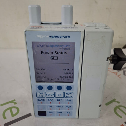 Baxter Baxter Sigma Spectrum 6.05.14 with A/B/G/N Battery Infusion Pump Infusion Pump reLink Medical