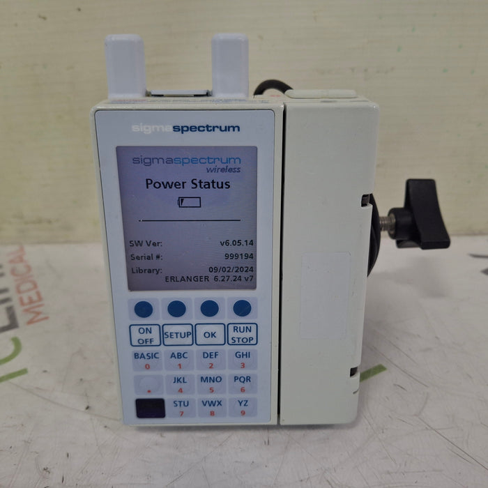 Baxter Baxter Sigma Spectrum 6.05.14 with A/B/G/N Battery Infusion Pump Infusion Pump reLink Medical