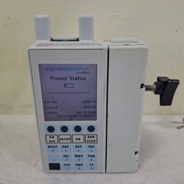 Baxter Baxter Sigma Spectrum 6.05.14 with A/B/G/N Battery Infusion Pump Infusion Pump reLink Medical