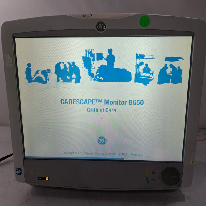 GE Healthcare GE Healthcare Carescape B650 Critical Care Patient Monitor Patient Monitors reLink Medical