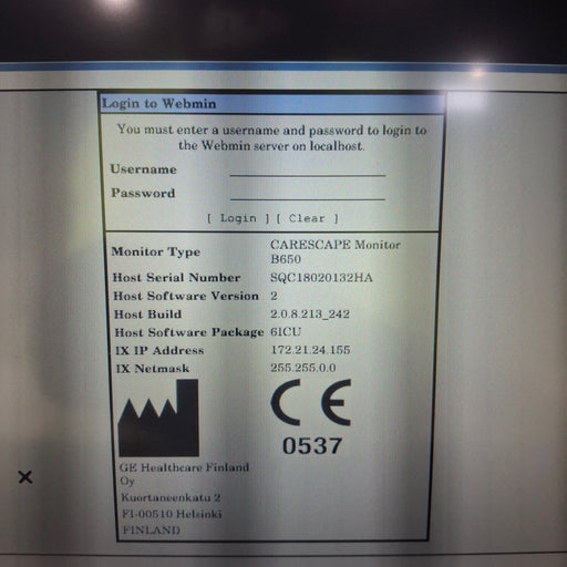 GE Healthcare GE Healthcare Carescape B650 Critical Care Patient Monitor Patient Monitors reLink Medical