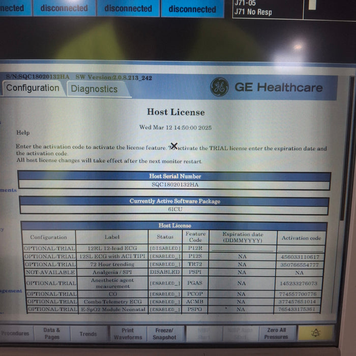 GE Healthcare GE Healthcare Carescape B650 Critical Care Patient Monitor Patient Monitors reLink Medical