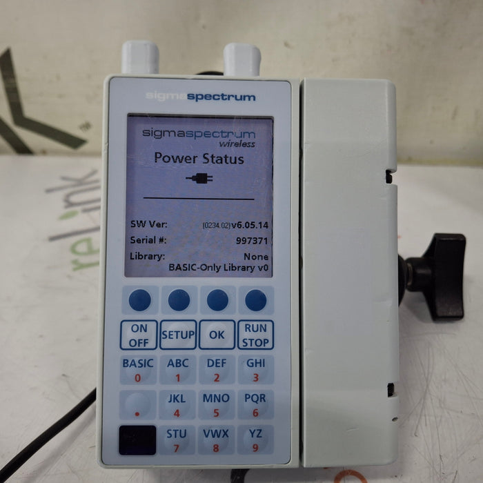 Baxter Baxter Sigma Spectrum 6.05.14 with A/B/G/N Battery Infusion Pump Infusion Pump reLink Medical