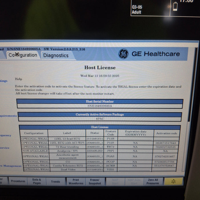 GE Healthcare GE Healthcare Carescape B450 Post Anesthesia Care Patient Monitor Patient Monitors reLink Medical