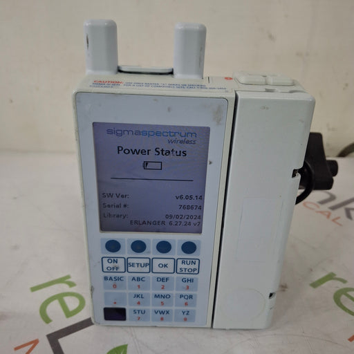 Baxter Baxter Sigma Spectrum 6.05.14 with A/B/G/N Battery Infusion Pump Infusion Pump reLink Medical