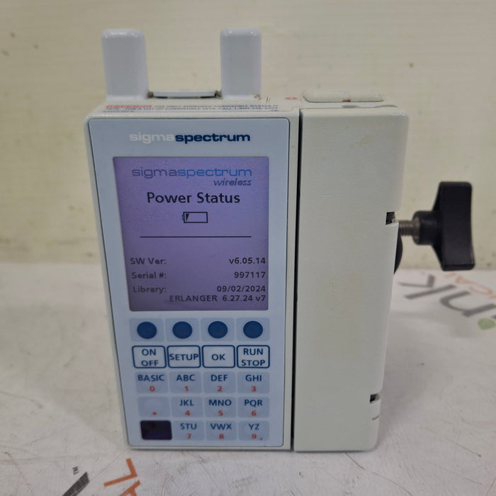 Baxter Baxter Sigma Spectrum 6.05.14 with A/B/G/N Battery Infusion Pump Infusion Pump reLink Medical