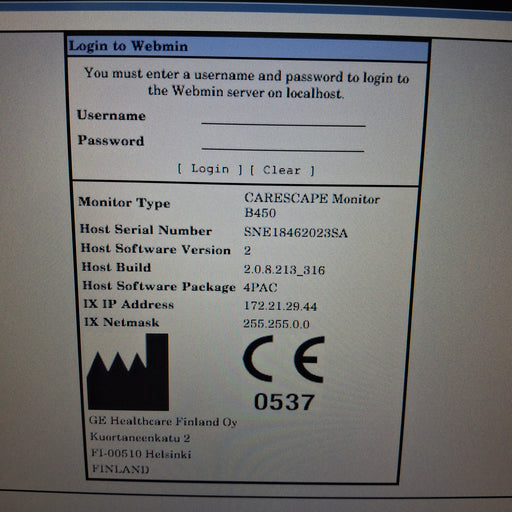 GE Healthcare GE Healthcare Carescape B450 Post Anesthesia Care Patient Monitor Patient Monitors reLink Medical