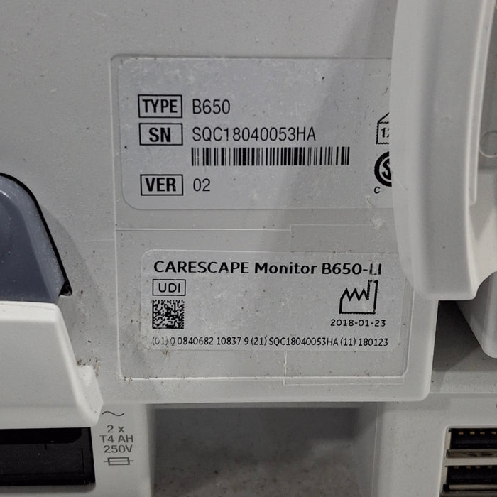 GE Healthcare GE Healthcare Carescape B650 Critical Care Patient Monitor Patient Monitors reLink Medical