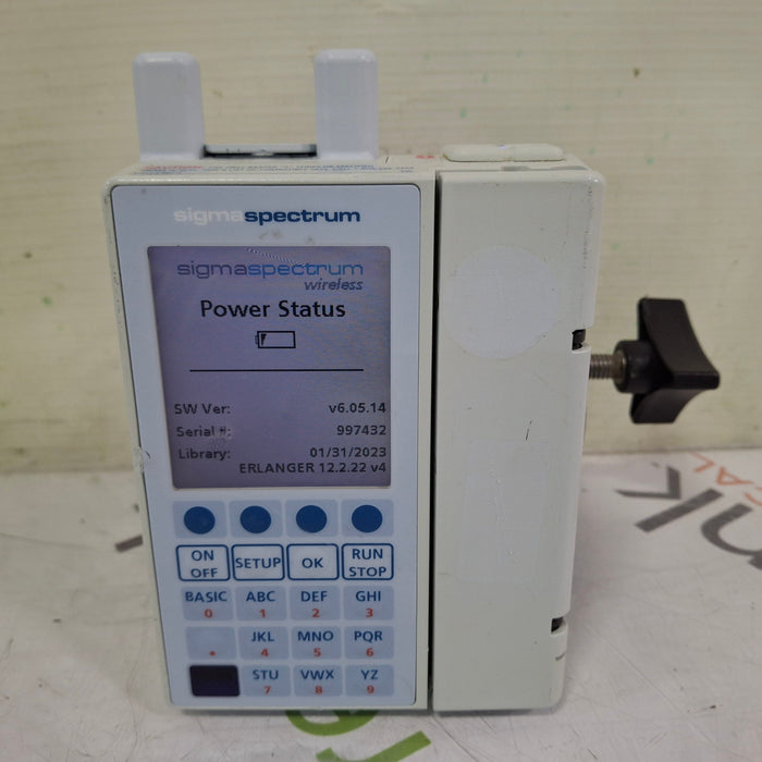 Baxter Baxter Sigma Spectrum 6.05.14 with A/B/G/N Battery Infusion Pump Infusion Pump reLink Medical