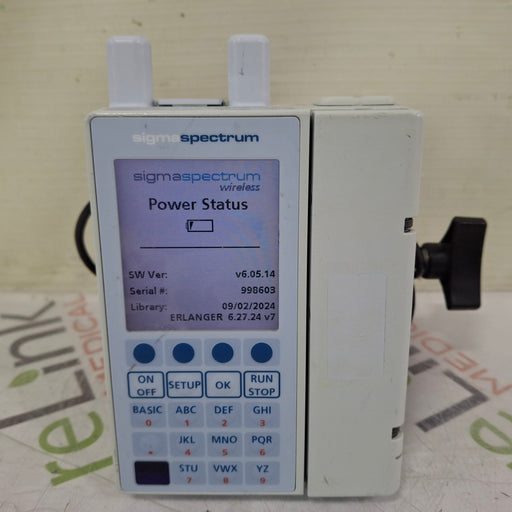 Baxter Baxter Sigma Spectrum 6.05.14 with A/B/G/N Battery Infusion Pump Infusion Pump reLink Medical