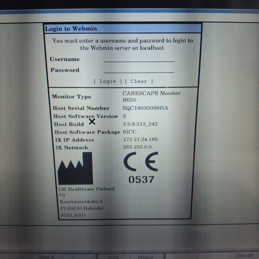GE Healthcare GE Healthcare Carescape B650 Critical Care Patient Monitor Patient Monitors reLink Medical
