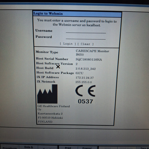 GE Healthcare GE Healthcare Carescape B650 Critical Care Patient Monitor Patient Monitors reLink Medical