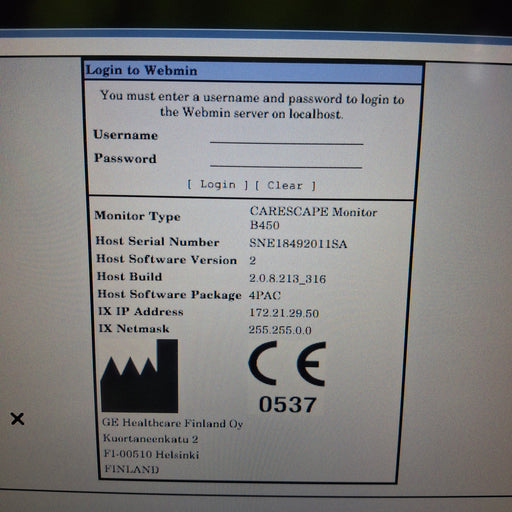 GE Healthcare GE Healthcare Carescape B450 Post Anesthesia Care Patient Monitor Patient Monitors reLink Medical