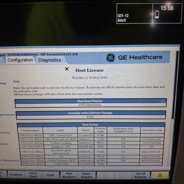 GE Healthcare GE Healthcare Carescape B450 Post Anesthesia Care Patient Monitor Patient Monitors reLink Medical